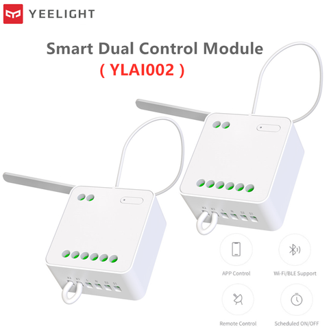 Original Yeelight Two-way Control Module Wireless Relay Controller 2 Channel Intelligent Switch Work For Mijia App ► Photo 1/6
