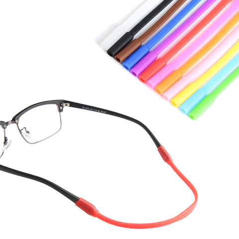 Child Adult Candy Color Elastic Silicone Eyeglasses Straps Sports Anti-Slip Glasses Ropes Glasses Cord Holder Sunglasses Chain ► Photo 1/6