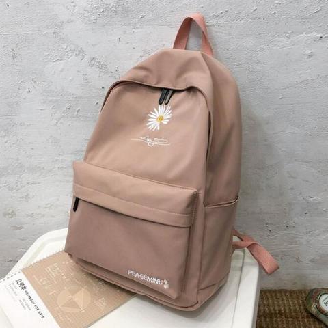 Teen School Bag for Girls Backpack Women Printing Bookbags Middle Student Schoolbag Large Black Cute  Flowers Nylon Bagpack ► Photo 1/6
