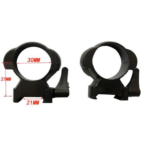 High Profile Rifle steel Weaver mount  Black Quick Detach Hot selling 30mm,25.4mm Mount Rings ► Photo 1/6