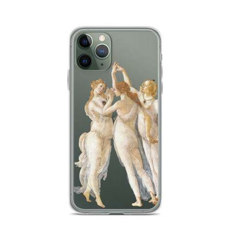 Renaissance Transparent Art Lover Phone Case For IPhone 12 11 Pro MAX Xs Xr 6s 7 8 Plus SE2 Botticelli Primavera TPU Back Cover ► Photo 1/6