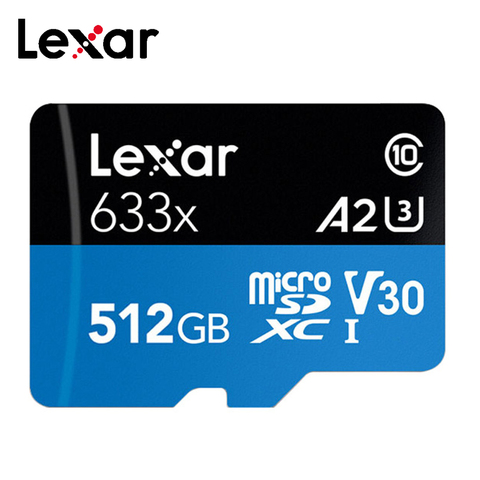 Lexar 633X Micro sd card 256GB 128GB 64GB 32GB 95MB/s 512GB 100MB/s Memory card Class10 UHS-1 U3 flash Memory Microsd TF Cards ► Photo 1/6