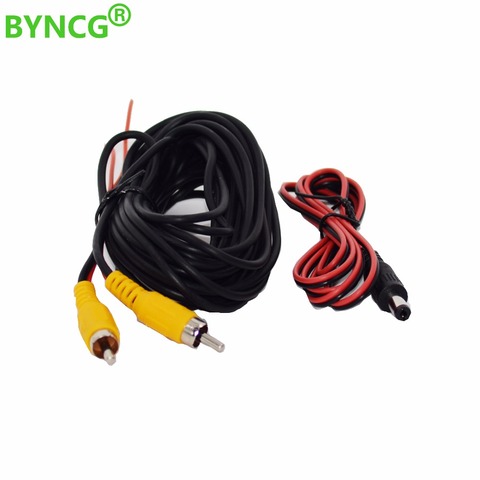BYNCG 2022 RCA Video Cable For Car Parking Rearview Rear View Camera Connect Monitor DVD Trigger Cable 6M 12M 15M 20M Optional ► Photo 1/6