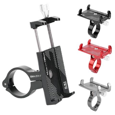 Universal Bicycle Phone Holder Motorcycle Handlebar Rack Cycling Phone Mount for 3.5-6.2