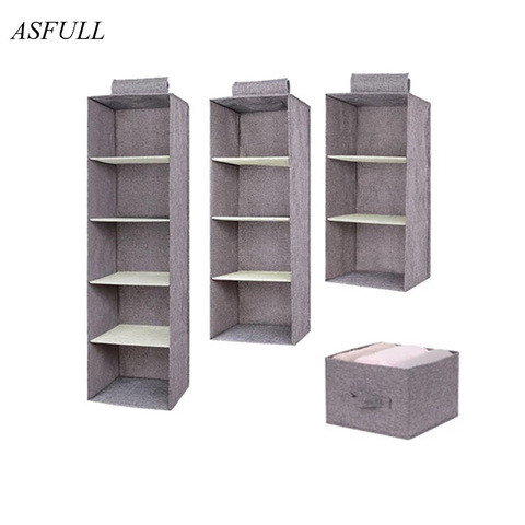 Creative Household Clothes Hanging Drawer Box Underwear Sorting Storage Wall Wardrobe Closet Organizer Shelves Organizadores ► Photo 1/6