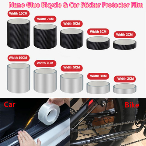 Bike&Car Sticker Protector Film 5D Carbon Fiber Nano Glue Door Edge Sill Protective Car Trunk Bicycle Frame Full Body Tape Vinyl ► Photo 1/1