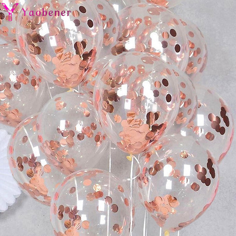 10pcs Confetti Balloon Birthday Party Decorations Adult Kids Boy Girl 1st 18 30 Years Birthday Baby Shower Wedding Globos ► Photo 1/6