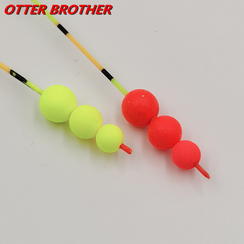 50pcs Floating Bobbers Fishing Fluorescent Drift Ball Fishing Float Foam Buoyancy Balls Fishing Accessories ► Photo 1/6