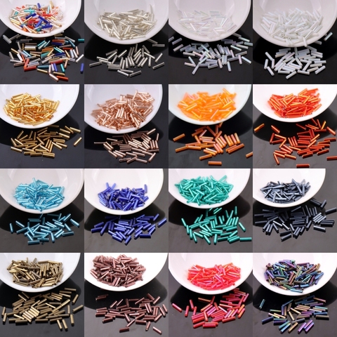 2x9mm Long Round Tube Czech Spacer Glass Bugles Seed Beads for DIY Wedding Party Decoration Jewelry Findings Craft Accessories ► Photo 1/6