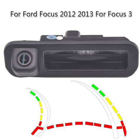 waterproof Dynamic trajectory trunk handle camera for Ford Focus 2012 2013 Focus 3 ► Photo 1/6