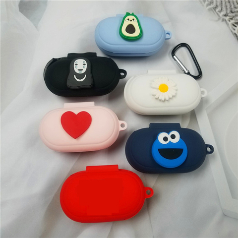 DIY Cute Silicone High Quality Case for Samsung Galaxy Buds Plus Accessories Bluetooth Earphone Case Cover With Hook ► Photo 1/6