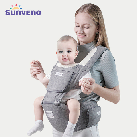 Sunveno Baby Carrier Ergonomic Infant Hip seat Carrier Kangaroo Sling Front Facing Backpack Carrier Baby Travel Activity Gear ► Photo 1/6