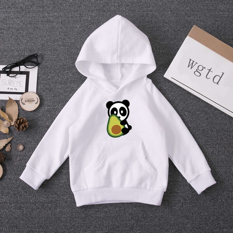 Children Hoodies Panda Avocado Toddler Winter Warm Hoodie Kid Christmas Teenager Boys Girls Cartoon Baby Sweatshirt Casual Pull ► Photo 1/6