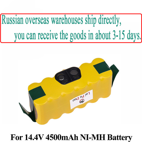 NI-MH 14.4V 4500mAh Battery For iRobot Roomba 500 560 530 562 550 570 581 610 770 760 780 790 880 Replaceable Robotics Batteria ► Photo 1/6