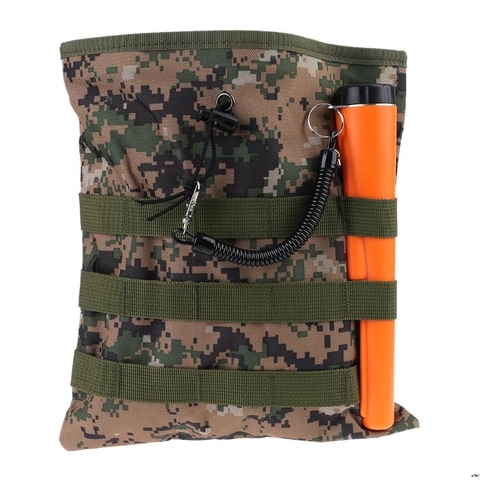 Camo Metal Detecting Finds Recovery Waist Bag Pouch Drawstring Belt Treasure Bag ► Photo 1/6