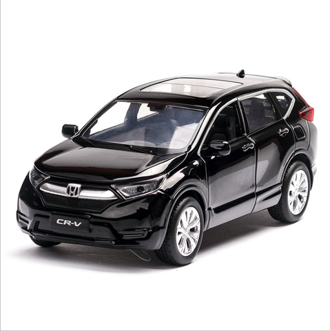 1: 32 Honda CRV family car model simulation return force car SUV children's toys birthday new year Christmas gift black car ► Photo 1/5