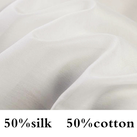 sell by 3m,50% cotton,50% silk fabric inner lining,WHITE,thickness:8--9mm,width:112cm ► Photo 1/6