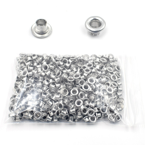 500 sets metal Crack eyelets aluminum 4mm hollow rivets bulk clothing DIY sewing accessories ► Photo 1/5