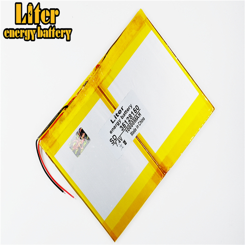 polymer lithium ion battery 3.7V 35128150 10000mAh With plug For  CH, Tablet PC Battery , Perfect quality of lar ► Photo 1/4