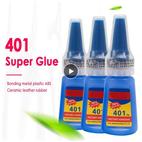 Super 401 Glue Jewelry Stone Stronger 20g Bottle Rapid Fix Handmade Fast Adhesive Quick Dry Quick Sol Ceramic Glass Glue TSLM1 ► Photo 1/6