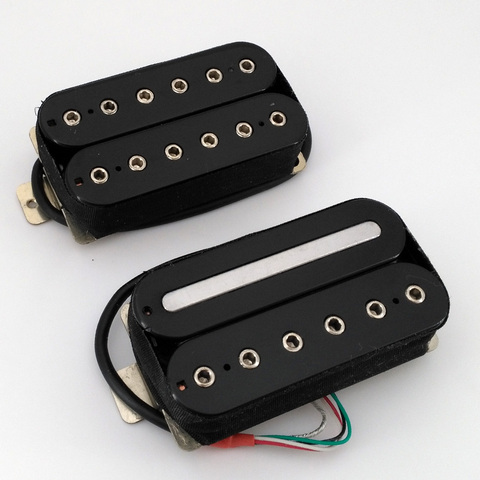 Alnico 5 Guitar Humbucker Pickups 4 Wires Coil Split one set Shielded Bottom Plate for Musicman Ernieball JP Guitar well ► Photo 1/6