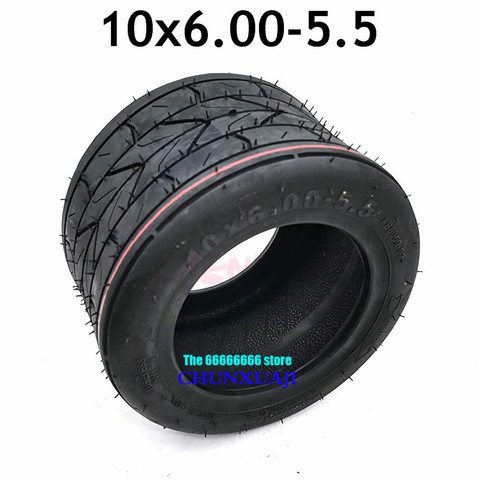 tubeless tire  10*6.00-5.5 tire motorcycle vacuum Road  electric scooter motor tube 10 inch widened tire 10x6.00-5.5 ► Photo 1/6