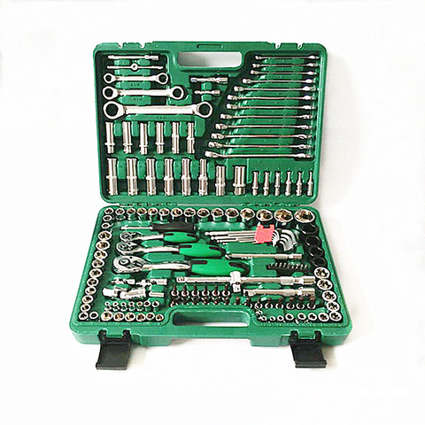 Factory Direct Machine Repair Auto Repair Wrench 150 Piece Socket Wrench Combination Tool Set 72 Tooth Quick Wrench ► Photo 1/5