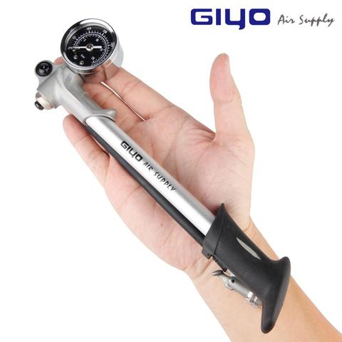 GIYO GS-02D High-pressure Air Shock Pump For Fork Rear Suspension Cycling Mini Hose Air Inflator Schrader Bike Bicycle Fork ► Photo 1/6