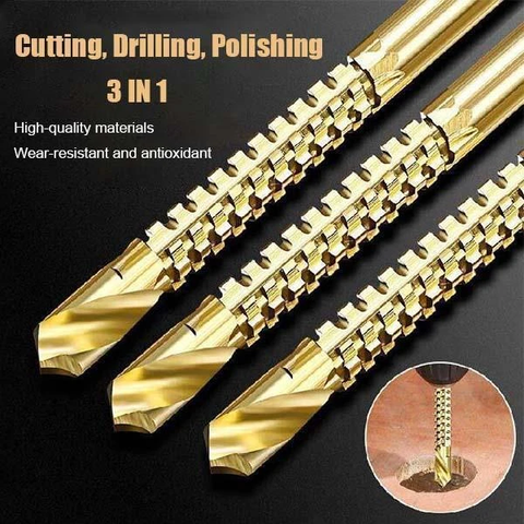 6pcs/set Cobalt Drill Bit Set Spiral Screw Metric Composite Tap Drill Bit Tap Twist drill bit set multi-function metal specia ► Photo 1/6