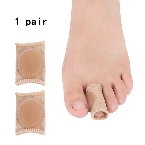 2pcs Gel Tube Fabric Calluses Health Care Pedicure Tools Divider Bunion Adjuster Pain Relief Finger Separators Corrector Toe ► Photo 1/6