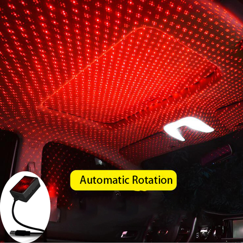 4 Modes LED Star Car Interior Laser Projector Light USB DJ Disco Effect Stage Light for Party Ktv Decor Gift ► Photo 1/6