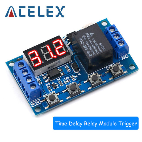 1 Channel 5V Relay Module Time Delay Relay Module Trigger OFF/ON Switch Timing Cycle 999 minutes ► Photo 1/6
