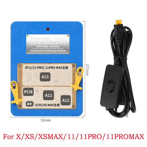 Thermostat Remove Welding Platform Desoldering Rework Station Heater For iPhone X XS MAX 11/11PRO MAX Mainboard Separate Bondin ► Photo 1/6