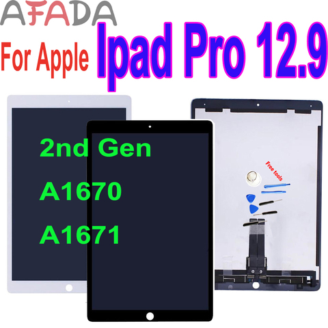 12.9” LCD Display Touch Screen Digitizer Assembly For iPad Pro 12.9 2nd A1670 A1671 Replacement Repair Parts For Ipad Pro 12.9 ► Photo 1/1