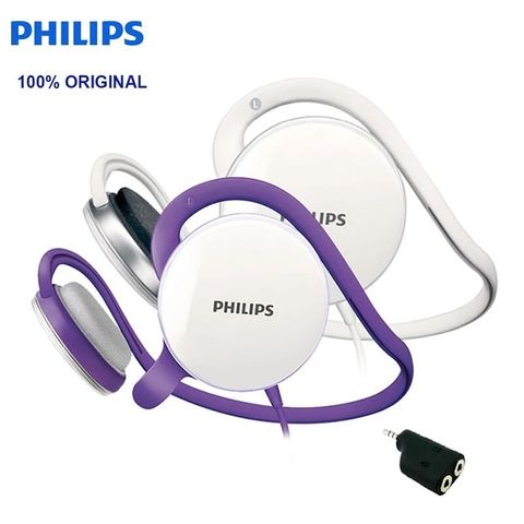 Philips SHM6110U Post-hanging Headset with Microphone Support Music & Movie & Game for Computer Mobile Phone Official Test ► Photo 1/6