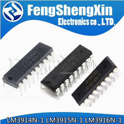 5PCS LM3914N-1 LM3915N-1 LM3916N-1 DIP LM3914N LM3915N LM3916 display driver IC ► Photo 1/6