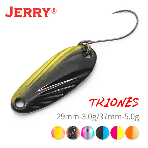 Jerry Triones 3g 5g high quality fishing spoons single hook trout