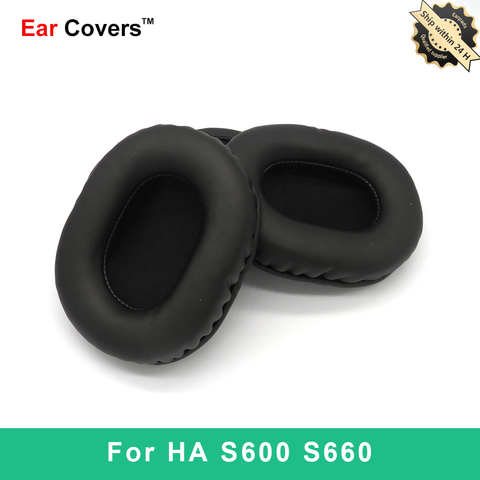 Ear Pads For JVC HA-S600 HA-S660 HA S660 S600 Headphone Earpads Replacement Headset Ear Pad PU Leather Sponge Foam ► Photo 1/6