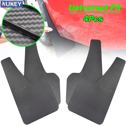 4Pcs/Set Universal Mudflaps Mud Flaps Flap Splash Guards Mudguards Car Auto Van SUV Pickup Trucks Wheel Fender Front Rear ► Photo 1/6