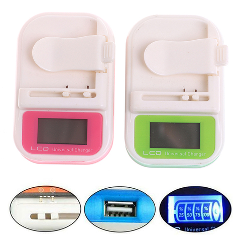 Mobile Universal Battery Charger LCD Indicator Screen For Cell Phones USB-Port ► Photo 1/6