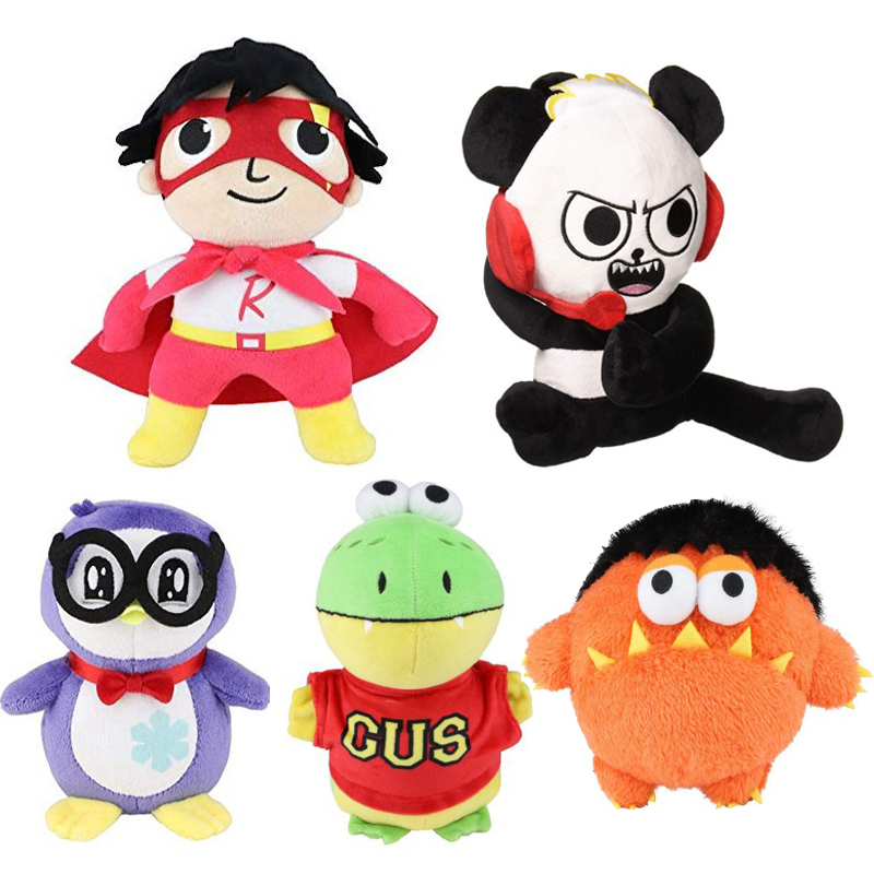 Ryan Toys Plush Toys Ryans World Panda Moe Dinosaur Stuffed Doll Kids Gifts 