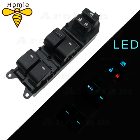 Lighted Power Window Switch Passenger For Toyota RAV4 4 Camry Corolla Auris Urban Cruiser 84820-06130 Backlight Left driving ► Photo 1/6