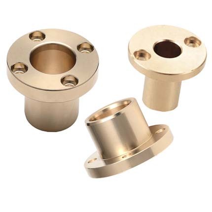 2pcs ID 8mm OD 12mm bronze flange bearing perforated sets wear-resistant bush self-lubricating oil bushing 15mm-30mm length ► Photo 1/3