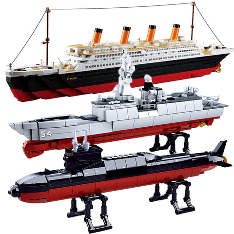 Sluban 0577 ship titanic sets military Aircrafted warship cruise model boat DIY Kit Fit lego toy building Price history & Review | AliExpress Seller - Profile building Store | Alitools.io