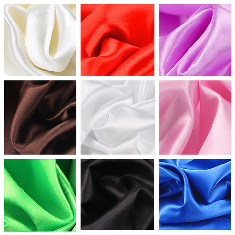 30 color soft satin fabric wedding party decoration box lining DIY clothing sewing background accessories ► Photo 1/6