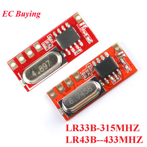 315MHz 433MHz Superheterodyne RF Module LR43B LR33B Wireless Remote Control Receiver Module DIY LR43B-433M LR33B-315M ASK ► Photo 1/5