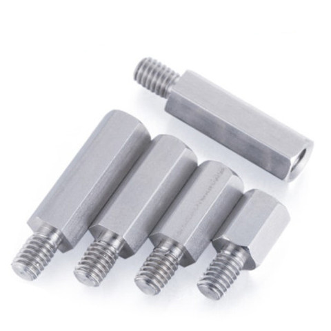 2pcs/lot M5 M6*8/10/12/15/20/25/30/35/40/45/50/55/60+8 male to female 304 Stainless steel hex standoff spacer ► Photo 1/3