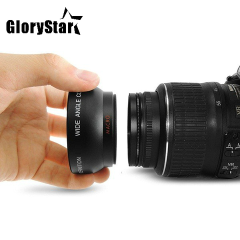 GloryStar 58MM 0.45x Wide Angle Lens + Macro Lens for Canon EOS 350D/ 400D/ 450D/ 500D/ 1000D/ 550D/ 600D/ 1100D Nikon ► Photo 1/6