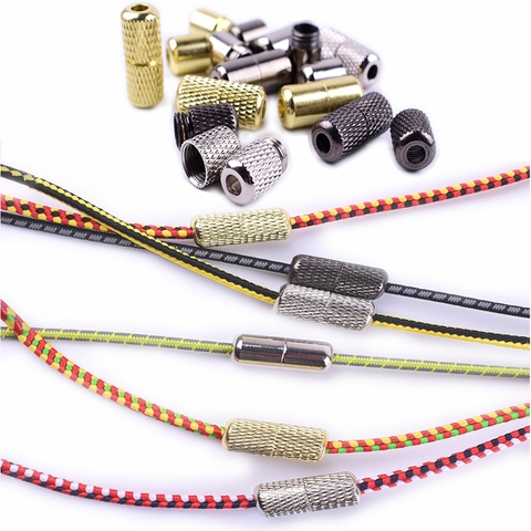 2pcs/pair Shoelace Buckle Metal Shoelaces Lock Accessories Metal Lace Lock DIY Sneaker Kits Silver Gold Metal Lace Buckle ► Photo 1/6
