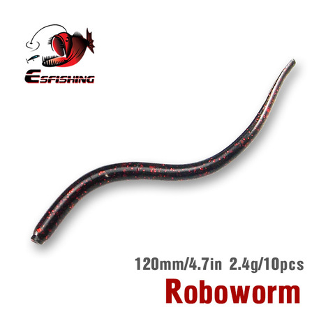 KESFISHING New Fishing Lure Soft Bait Roboworm Tail 120mm 10pcs Pesca Carp Fishing Wobblers Squid Lure Jig Sea FishingKESFISHING ► Photo 1/5